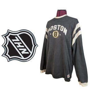 Old Time Hockey NHL Boston Bruins Crew Sweatshirt